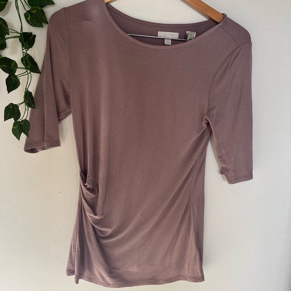 14th & Union Lavender Scrunch Top